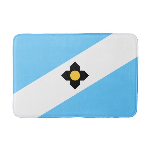 Flagge von Madison, Wisconsin Badematte (Vorderseite)