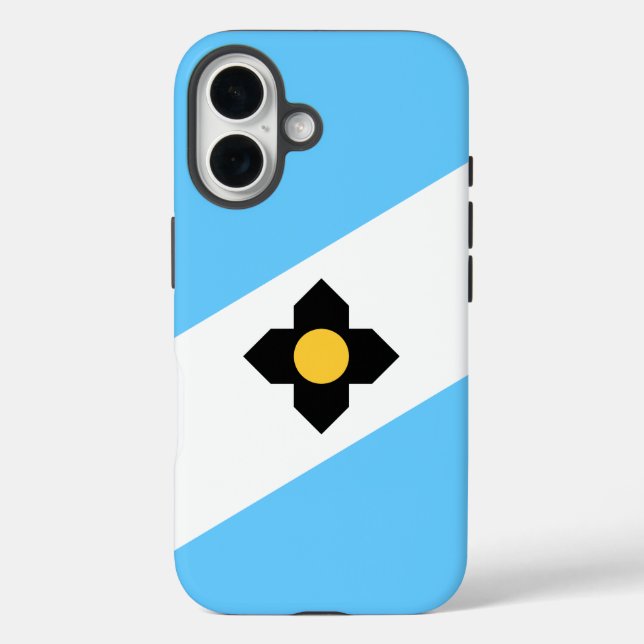Flagge von Madison, Wisconsin Case-Mate iPhone Hülle (Rückseite)