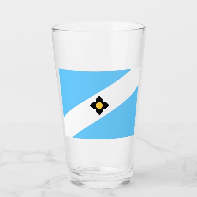 Flagge von Madison (Wisconsin) Glas (Vorderseite)