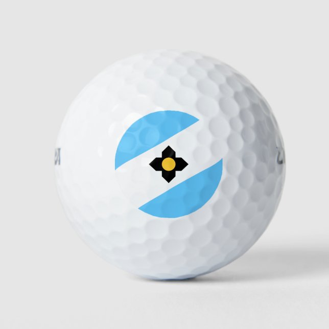 Flagge von Madison, Wisconsin Golf Balls Golfball (Vorderseite)