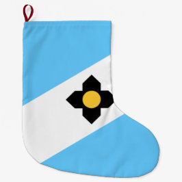 Flagge von Madison (Wisconsin) Großer Weihnachtsstrumpf