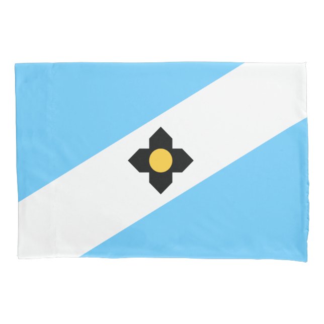 Flagge von Madison (Wisconsin) Kissenbezug (Vorderseite-Links)