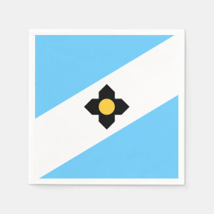 Flagge von Madison, Wisconsin Napkins Serviette