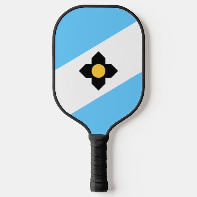 Flagge von Madison, Wisconsin Pickleball Schläger (Vorderseite)