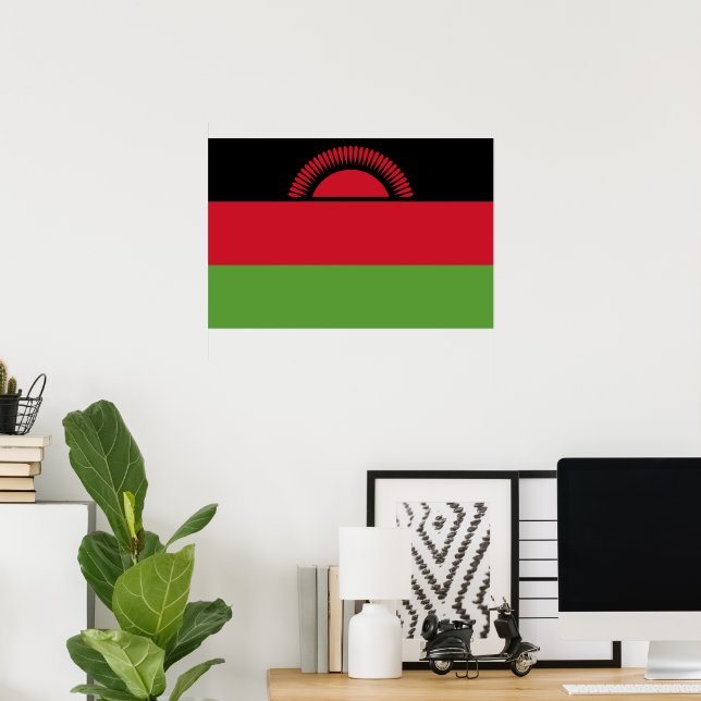 Flagge von Malawi Poster (Heimbüro)