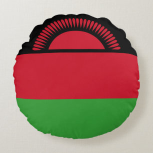 Flagge von Malawi Rundes Kissen