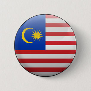 Flagge von Malaysia Button