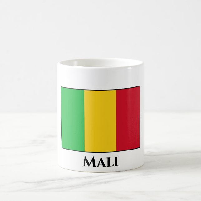 Flagge von Mali Kaffeetasse (Mittel)