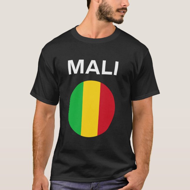 Flagge von Mali Modern T-Shirt (Vorderseite)