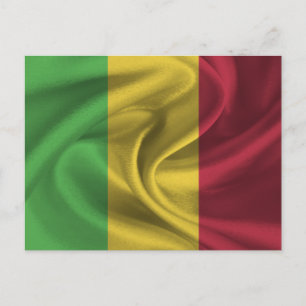 Flagge von Mali Postkarte
