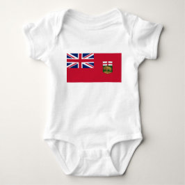 Flagge von Manitoba Baby Strampler