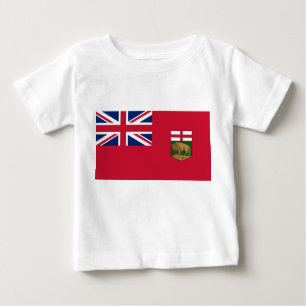 Flagge von Manitoba Baby T-shirt