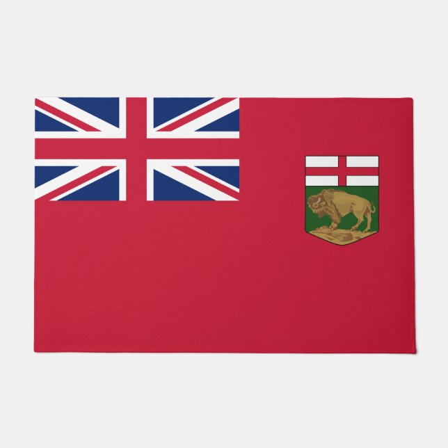 Flagge von Manitoba Fußmatte (Vorderseite)
