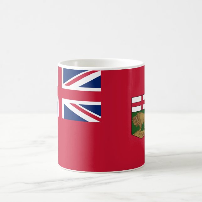 Flagge von Manitoba Kaffeetasse (Mittel)