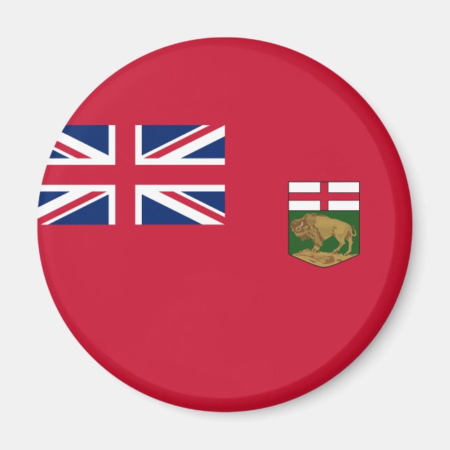 Flagge von Manitoba Magnet (Vorne)