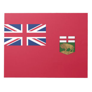 Flagge von Manitoba Notizblock