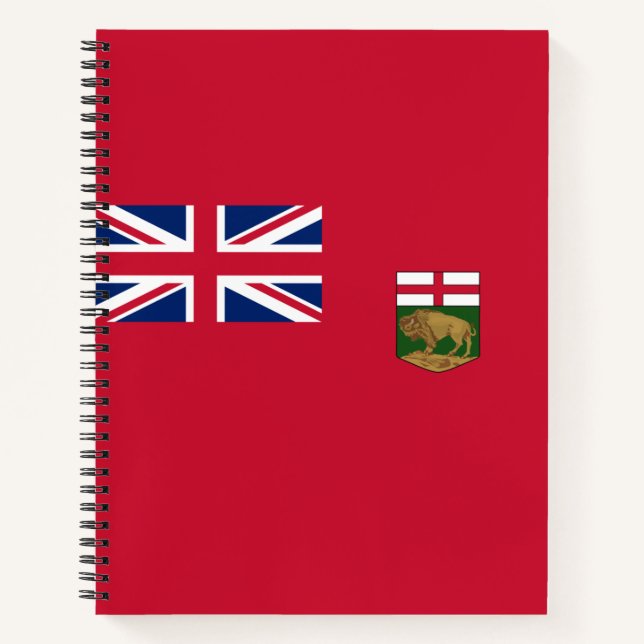 Flagge von Manitoba Notizbuch (Vorderseite)