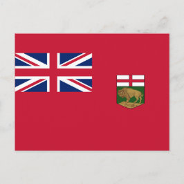 Flagge von Manitoba Postkarte