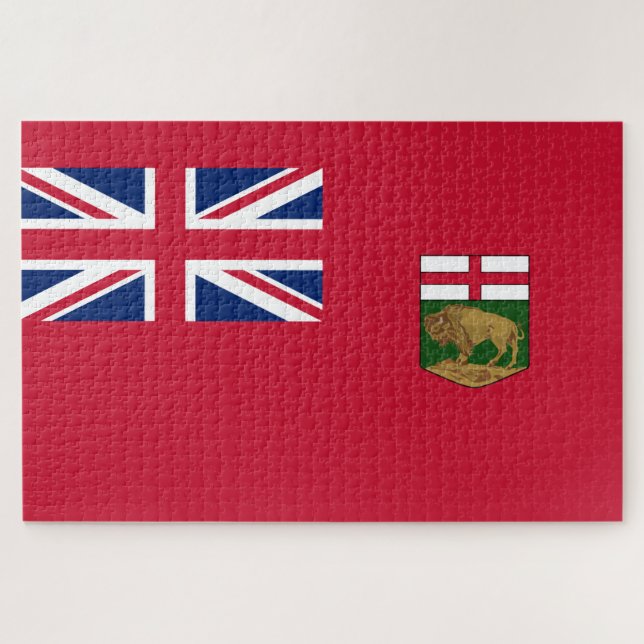 Flagge von Manitoba Puzzle (Horizontal)