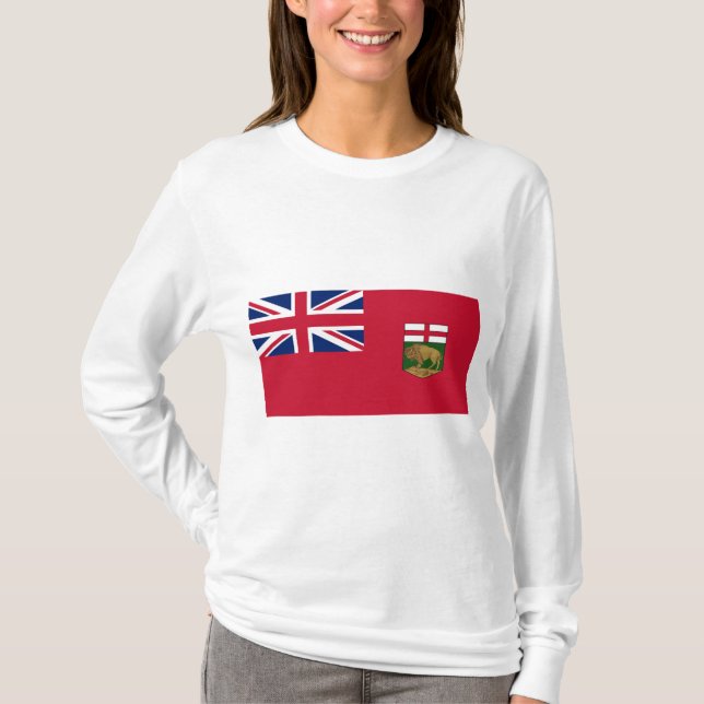 Flagge von Manitoba T-Shirt (Vorderseite)