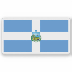 Flagge von Manta, Ecuador Aufkleber