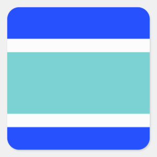 Flagge von Marbella Quadratischer Aufkleber