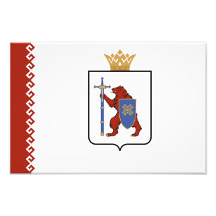 Flagge von Mari El Fotodruck