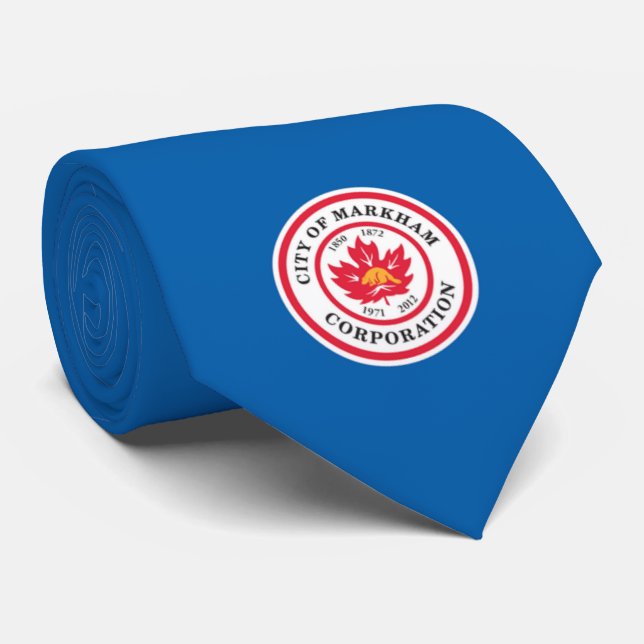 Flagge von Markham (Ontario, Kanada) Krawatte (Gerollt)