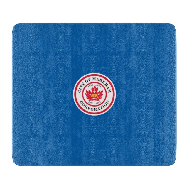 Flagge von Markham (Ontario, Kanada) Schneidebrett (Vorderseite)