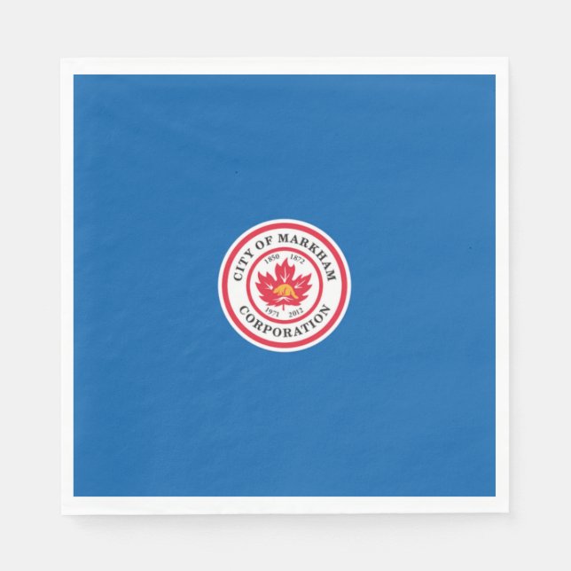 Flagge von Markham (Ontario, Kanada) Serviette (Vorderseite)