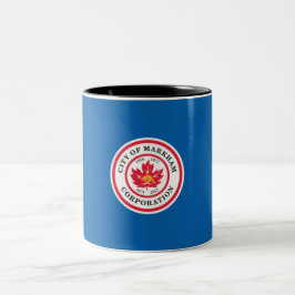 Flagge von Markham (Ontario, Kanada) Zweifarbige Tasse