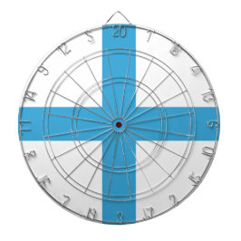 Flagge von Marseille (Frankreich) Dartscheibe