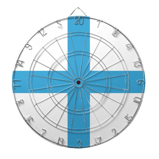 Flagge von Marseille (Frankreich) Dartscheibe (vorne)