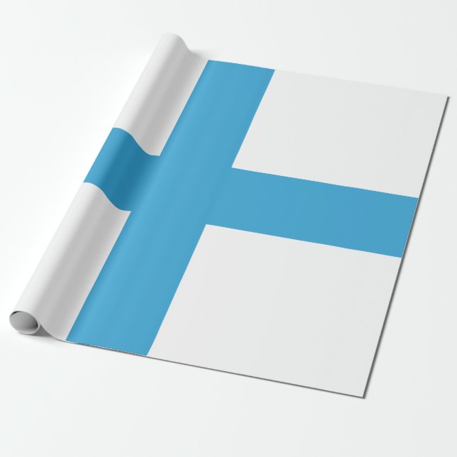 Flagge von Marseille (Frankreich) Geschenkpapier (Ungerollt)