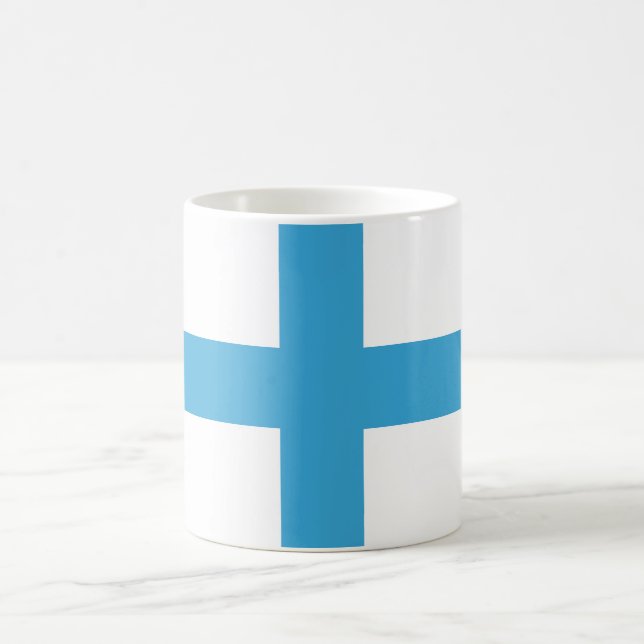Flagge von Marseille (Frankreich) Kaffeetasse (Mittel)