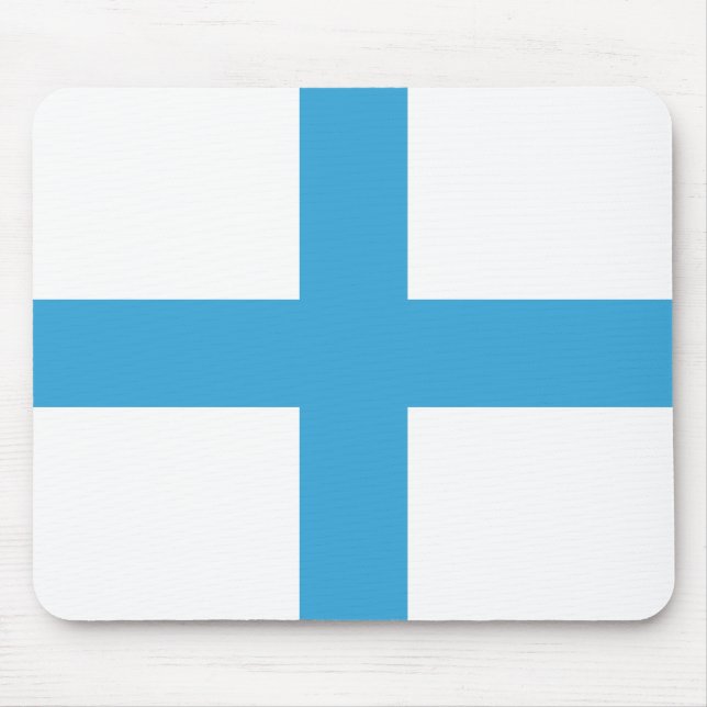 Flagge von Marseille (Frankreich) Mousepad (Vorne)