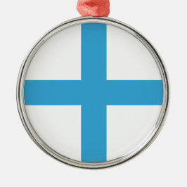 Flagge von Marseille (Frankreich) Ornament Aus Metall