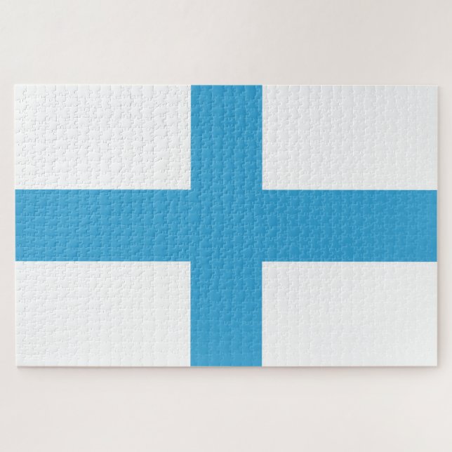 Flagge von Marseille (Frankreich) Puzzle (Horizontal)