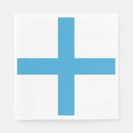 Flagge von Marseille (Frankreich) Serviette