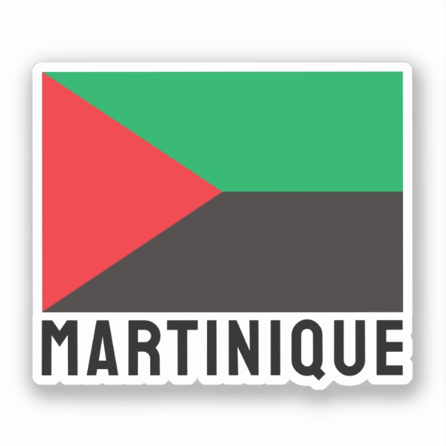 Flagge von Martinique (2023) Aufkleber (Vorderseite)
