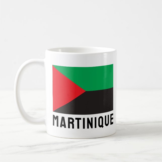 Flagge von Martinique (2023) Kaffeetasse (Links)