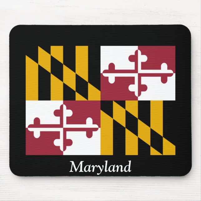 Flagge von Maryland Mousepad (Vorne)