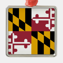 Flagge von Maryland (US-Staat) Ornament Aus Metall
