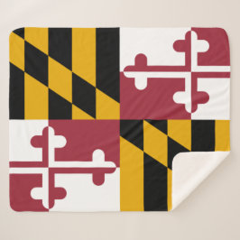 Flagge von Maryland (US-Staat) Sherpadecke