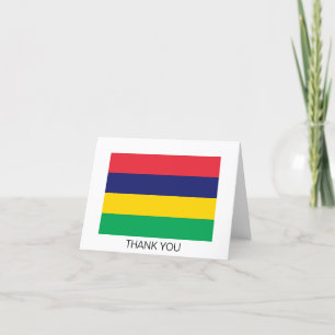 Flagge von Mauritius Dankeskarte