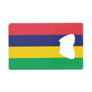Flagge von Mauritius Geldbeutel Flaschenöffner