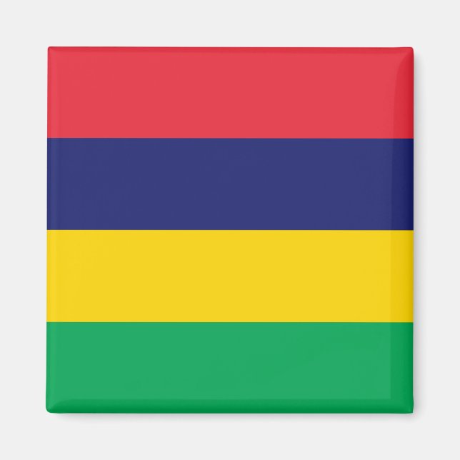Flagge von Mauritius Magnet (Vorne)
