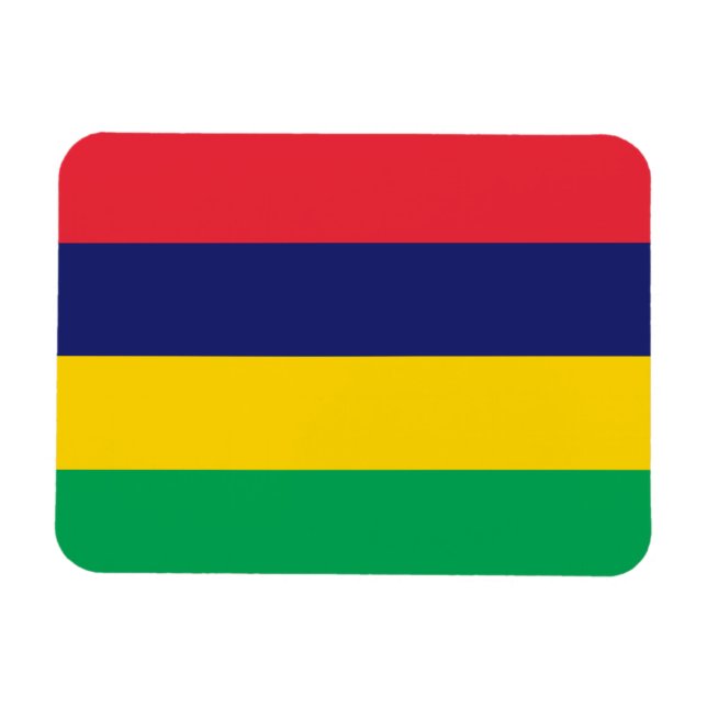 Flagge von Mauritius Magnet (Horizontal)