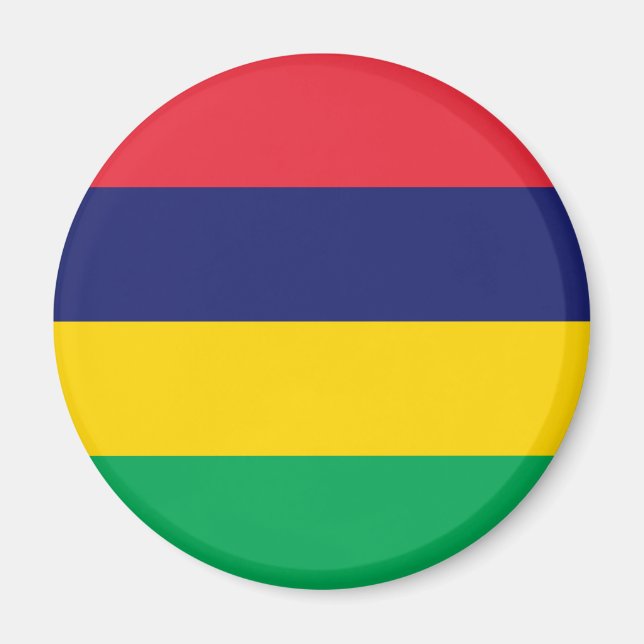 Flagge von Mauritius Magnet (Vorne)