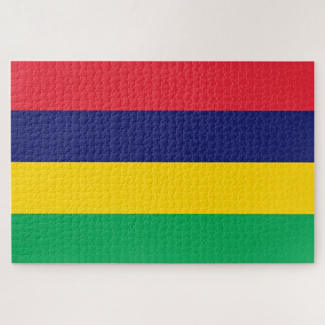 Flagge von Mauritius Puzzle (Horizontal)